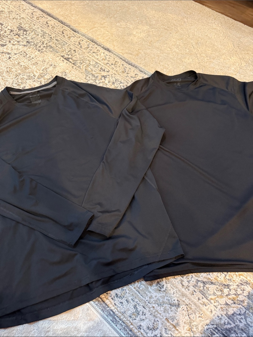 all in motion Black Men's Short and long Sleeve Athletic Tees